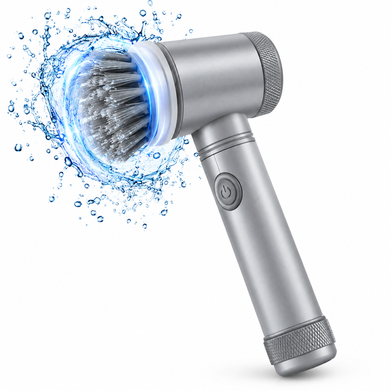 SpinClean Pro — Cordless Electric Scrub Brush (7-in-1, Waterproof)